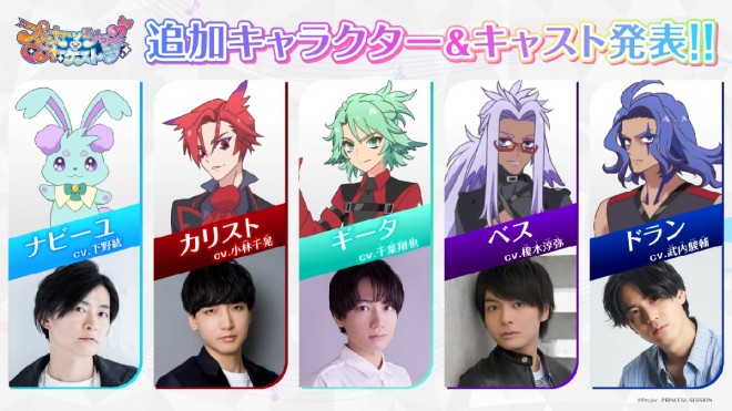 New Characters and Cast Members From Anime Princession Orchestra